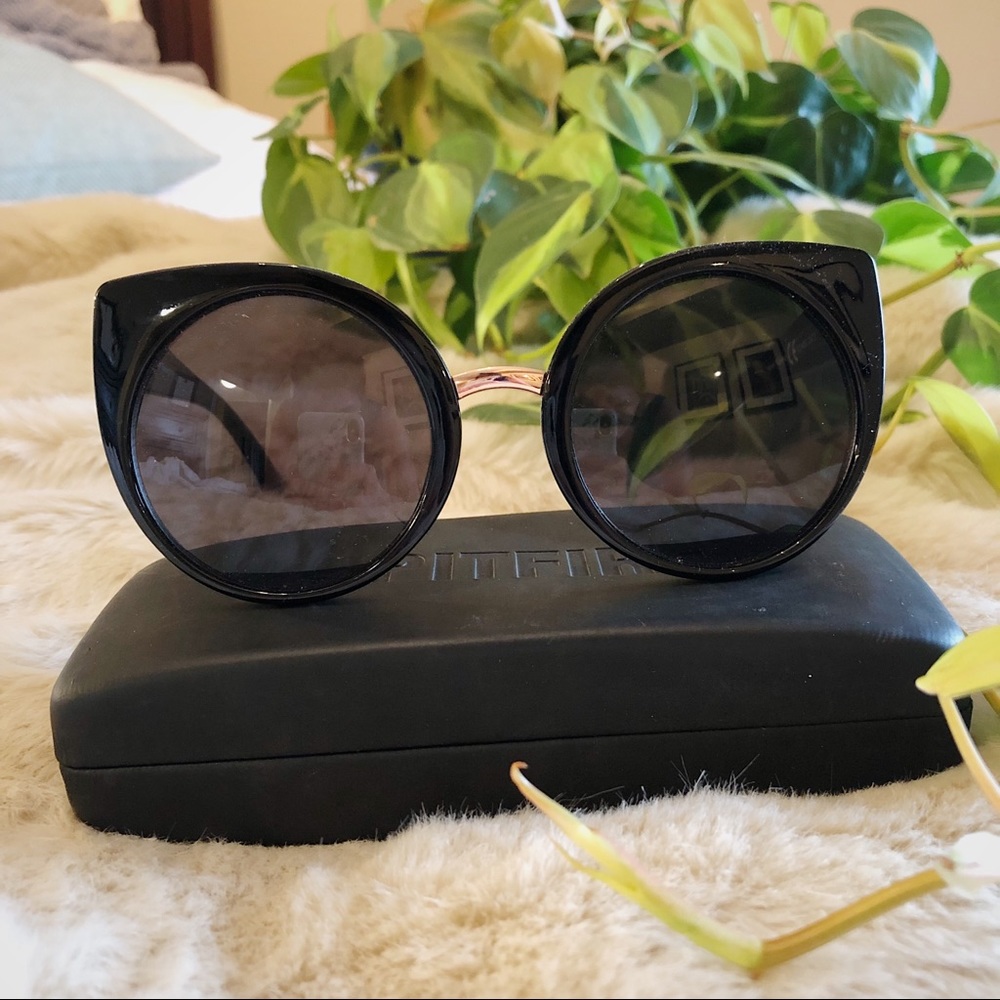 London Design Rayflector Kitten Eye Sunglasses